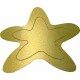 Estrella dorada metal.